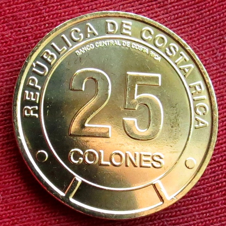  Costa Rica 25 colones 2023 Province Guanacaste unc   