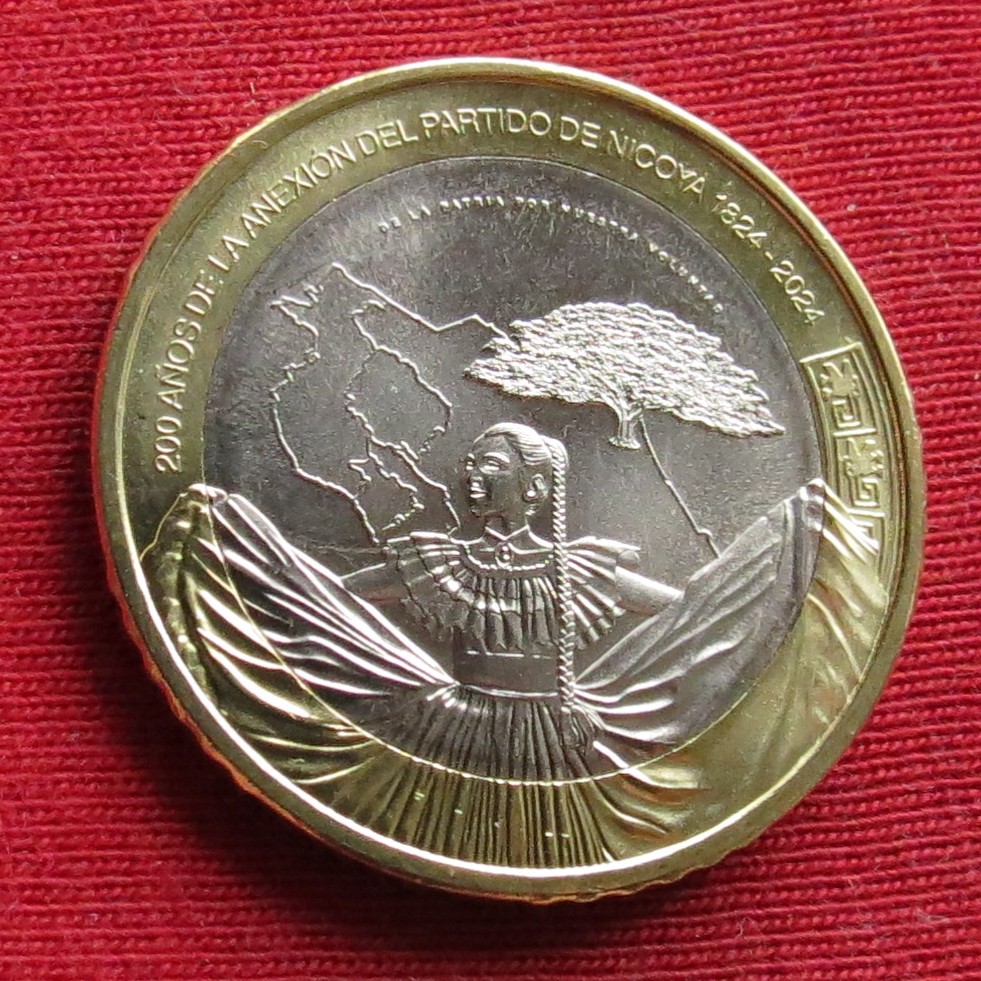 Costa Rica 500 colons 2024 annexation 200 years unc