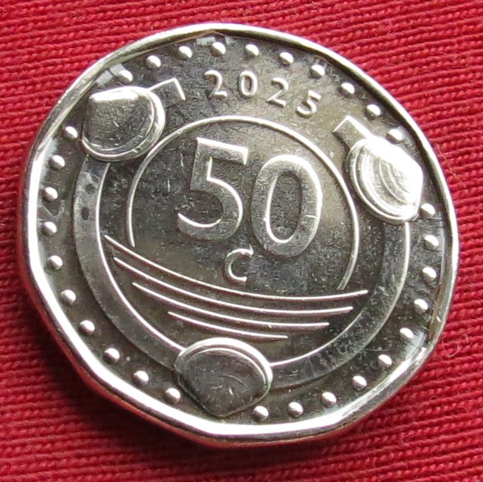  ANTILLES 50 cents 2025 Sen Maarten unc   