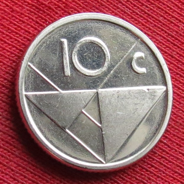  Aruba 10 cents 2024 unc   