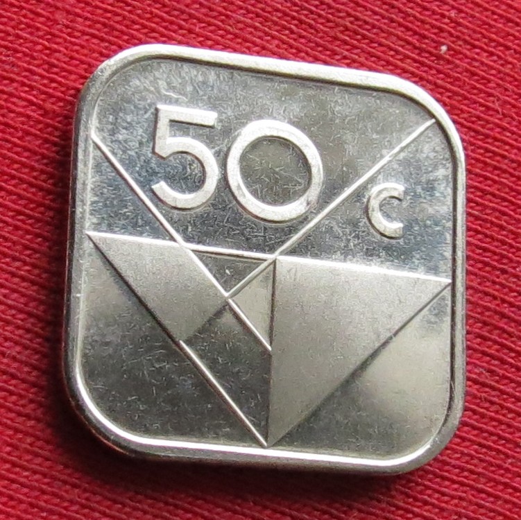  Aruba 50 cents 2023 unc   