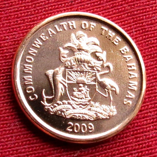  Bahamas 1 cent 2009 unc   
