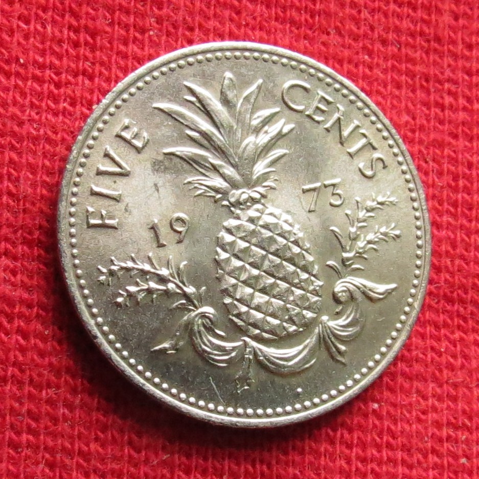  Bahamas 5 cents 1973 unc   