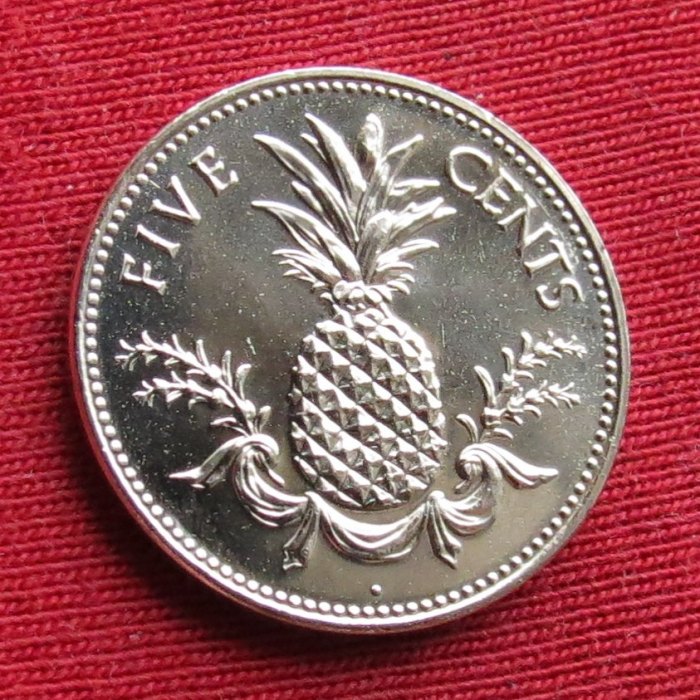  Bahamas 5 cents 2005 unc   