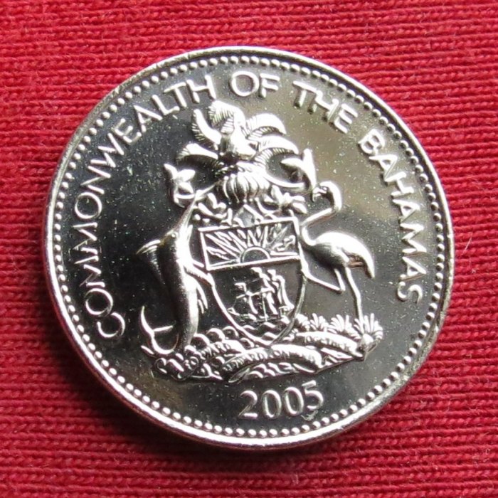  Bahamas 5 cents 2005 unc   