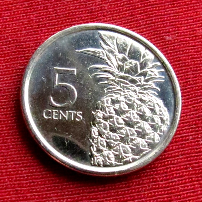  Bahamas 5 cents 2015 unc   