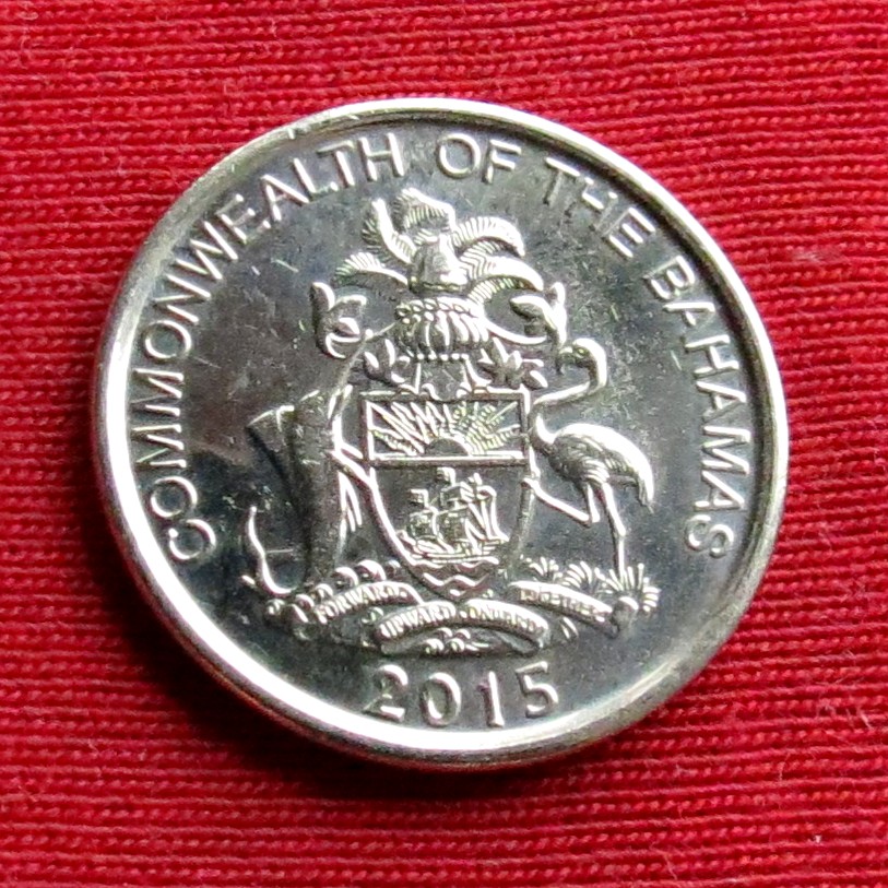  Bahamas 5 cents 2015 unc   