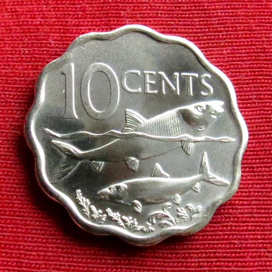  Bahamas 10 cents 2007 unc   