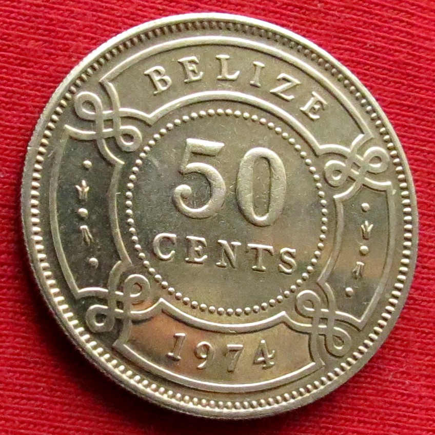 Belize 50 cents 1974 unc