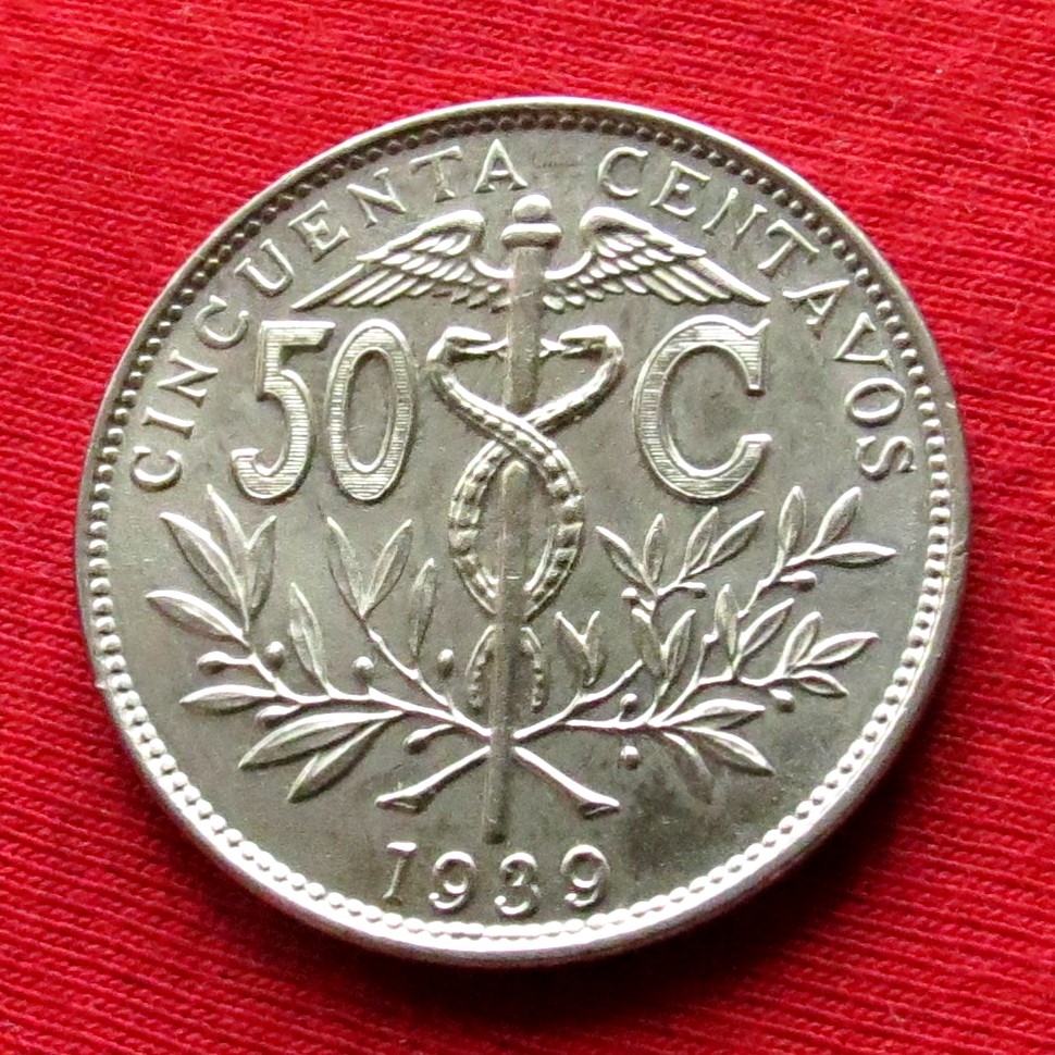  Bolivia 50 cents 1939   