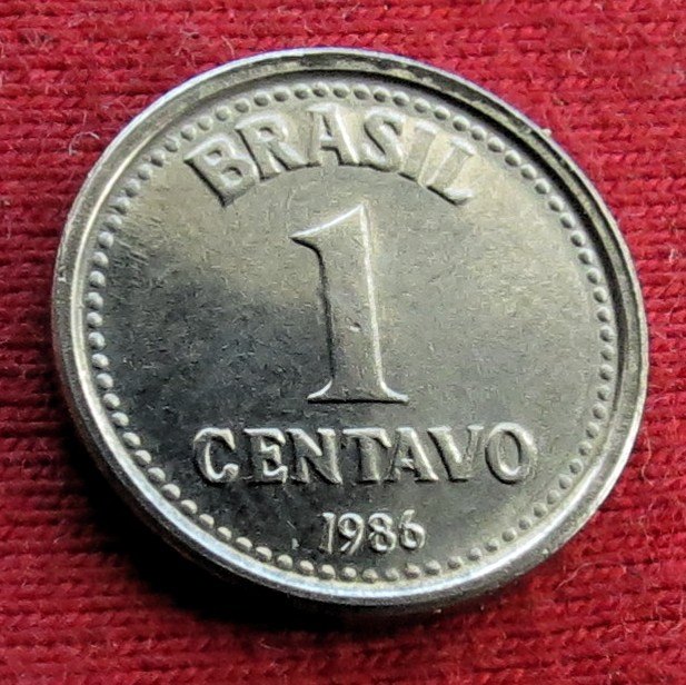  Brazil 1 centavo 1986 unc   