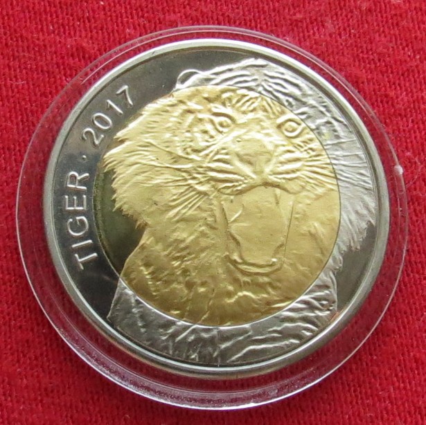  Burkina Faso 50 fr 2017 Tiger unc   