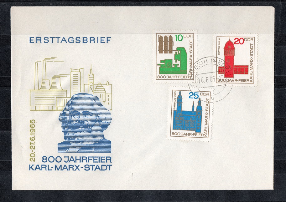  DDR 1965 Mi.1117-1119 **FDC auf ETB   