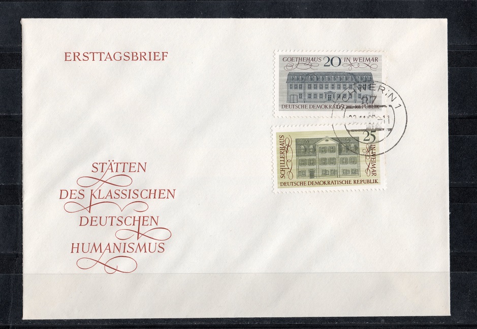  DDR 1967 Mi.1329-1330 **Postfr. gest. auf ETB   