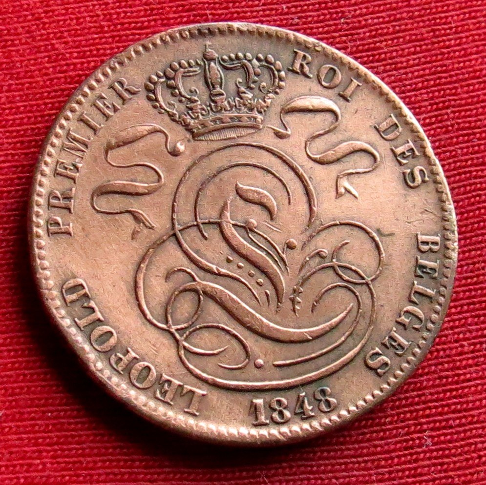  Belgium 5 centimes 1848   