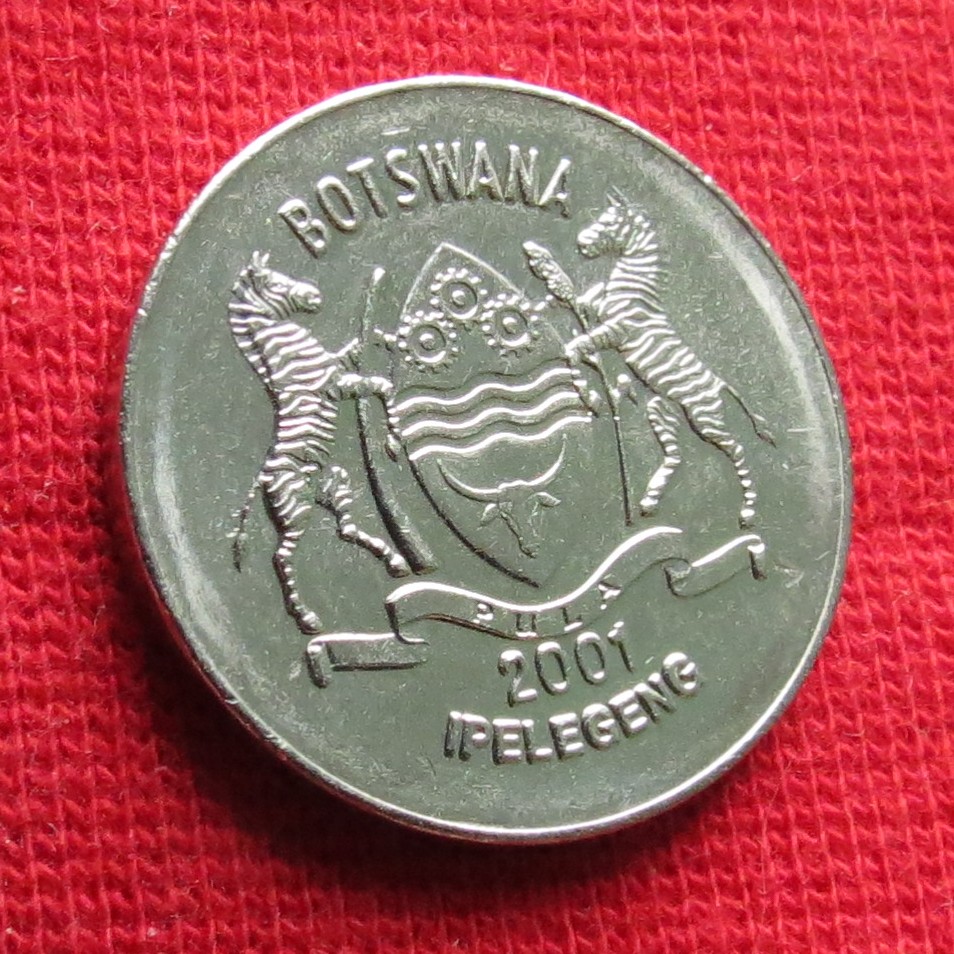  Botswana 50 thebe 2001 unc   
