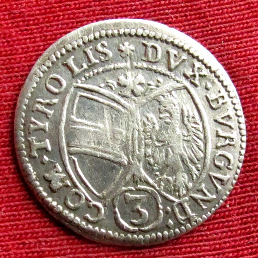  Austria Tyrol  3 Kreuzer 1648   