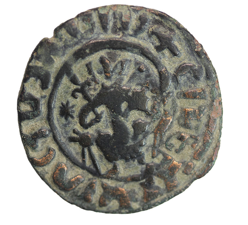  Cilician,Armenien ,Hetoum I.1226-1270 ,AE Tank 5,93 g. , 28 mm   