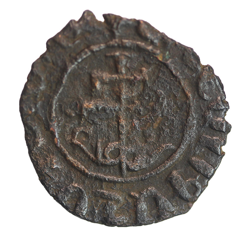  Cilician,Armenien ,Hetoum II. 1289-1293 ,AE Kardez 2,40 g. , 20 mm   