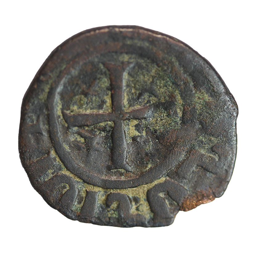  Cilician,Armenien ,Hetoum II. 1289-1293 ,AE Kardez 2,67 g. , 20,5 mm   