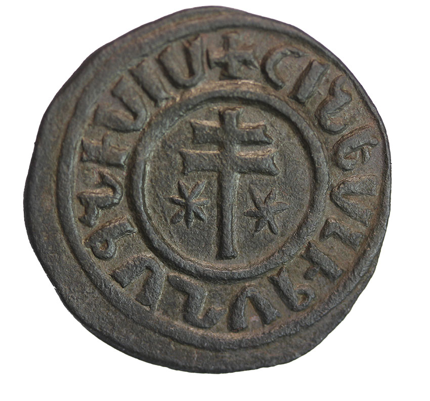  Cilician,Armenien ,Levon I. 1198-1219,AE Tank 7,19 g. , 29 mm   