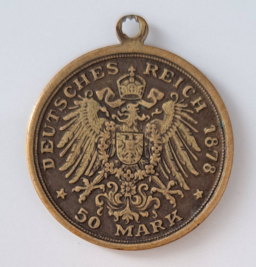  Brandenburg-Preußen Wilhelm II.  Medaille  50 Mark   
