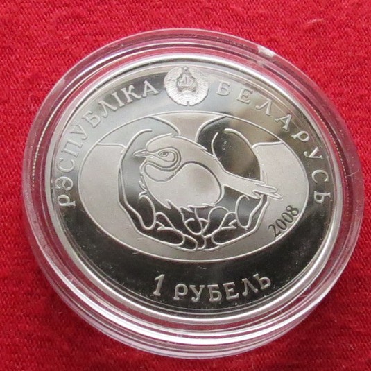  Weissrussland Belarus 1 rubel 2008 Reiher   