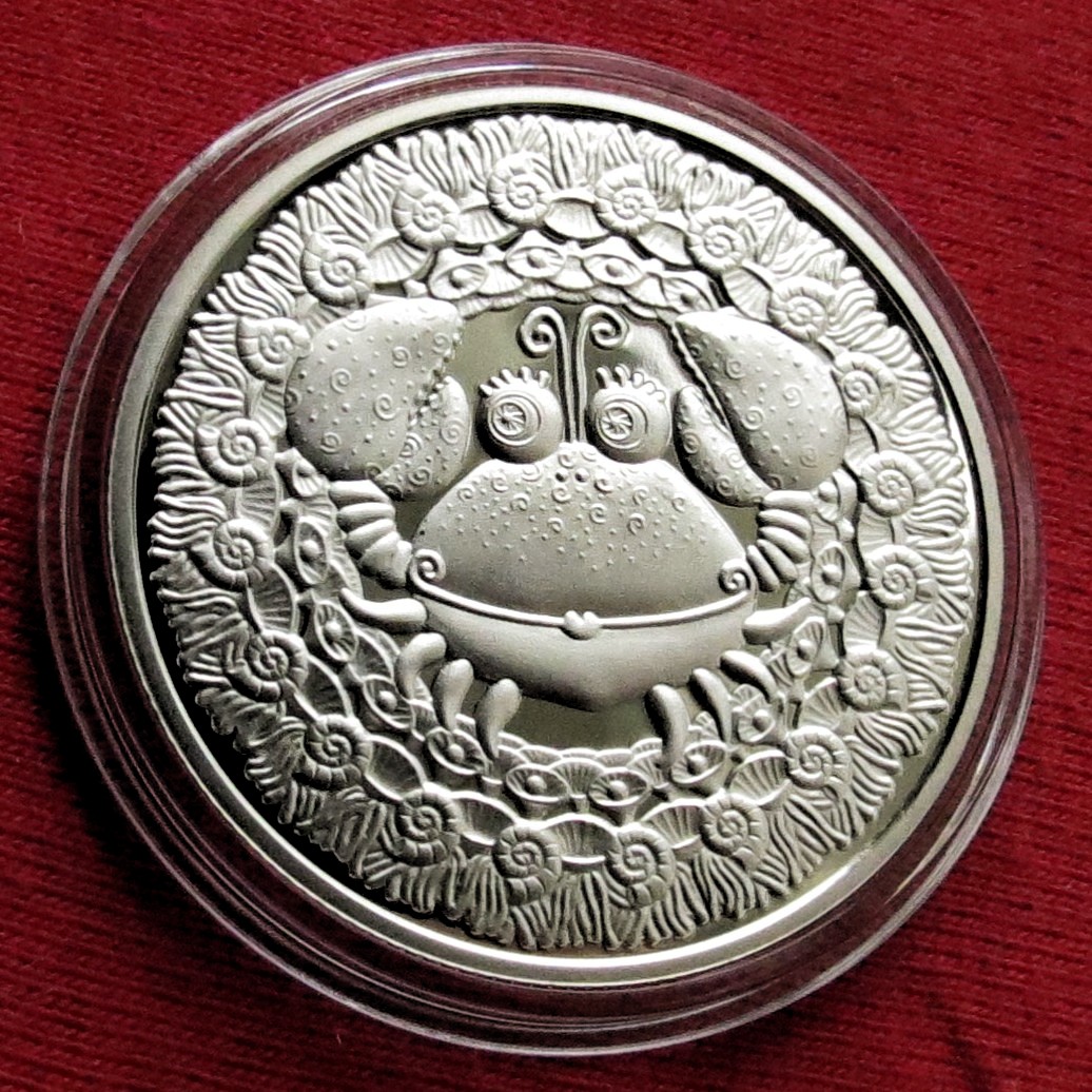 Weissrussland Belarus 1 rubel 2009 Sternzeichen Krebs