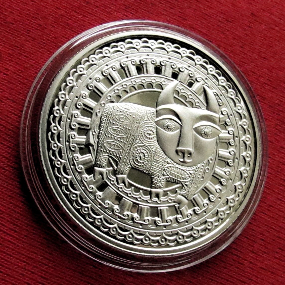 Weissrussland Belarus 1 rubel 2009 Sternzeichen Stier