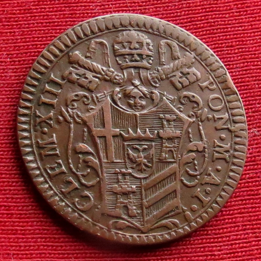  Vatikan  Papal States ½ baiocchi 1759   