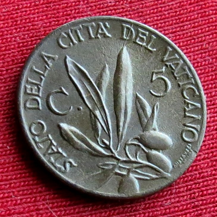  Vatikan 5 centesimi 1940   