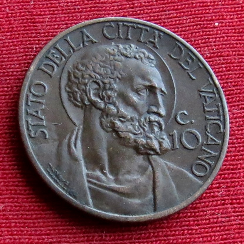 Vatikan 10 centesimi 1935