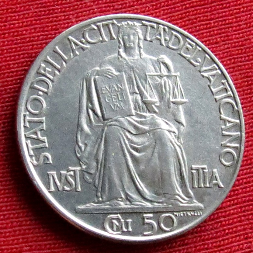  Vatikan 50 centesimi 1942   