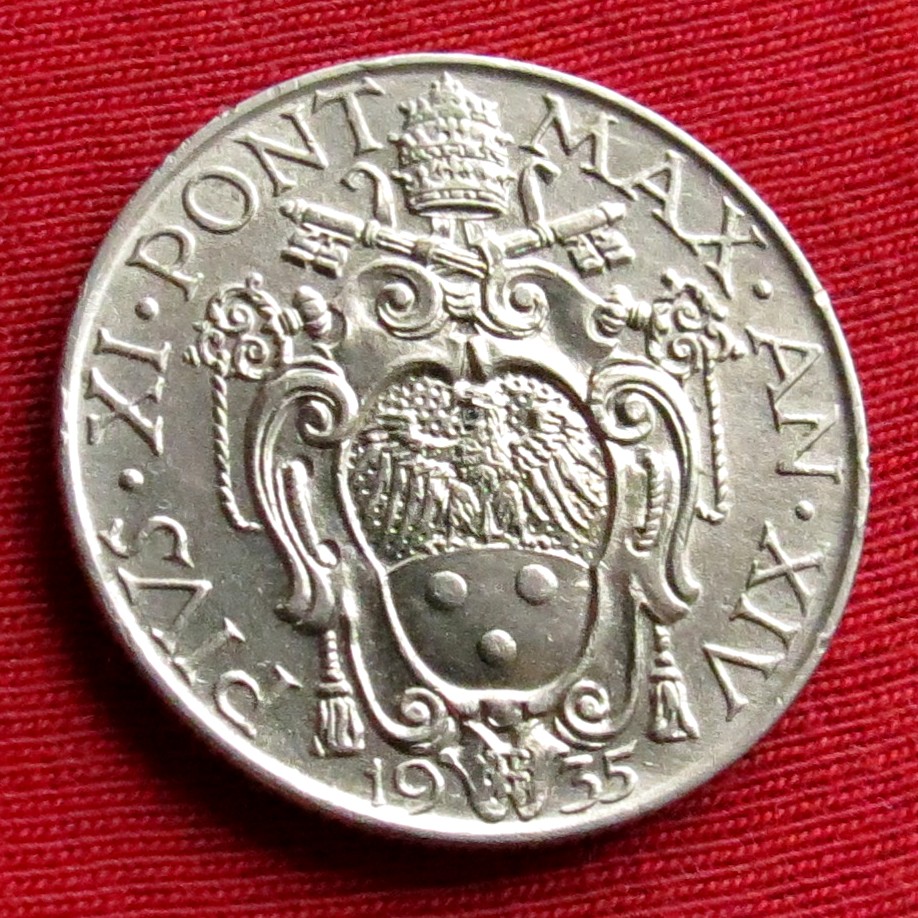  Vatikan 1 lira 1935 #1   