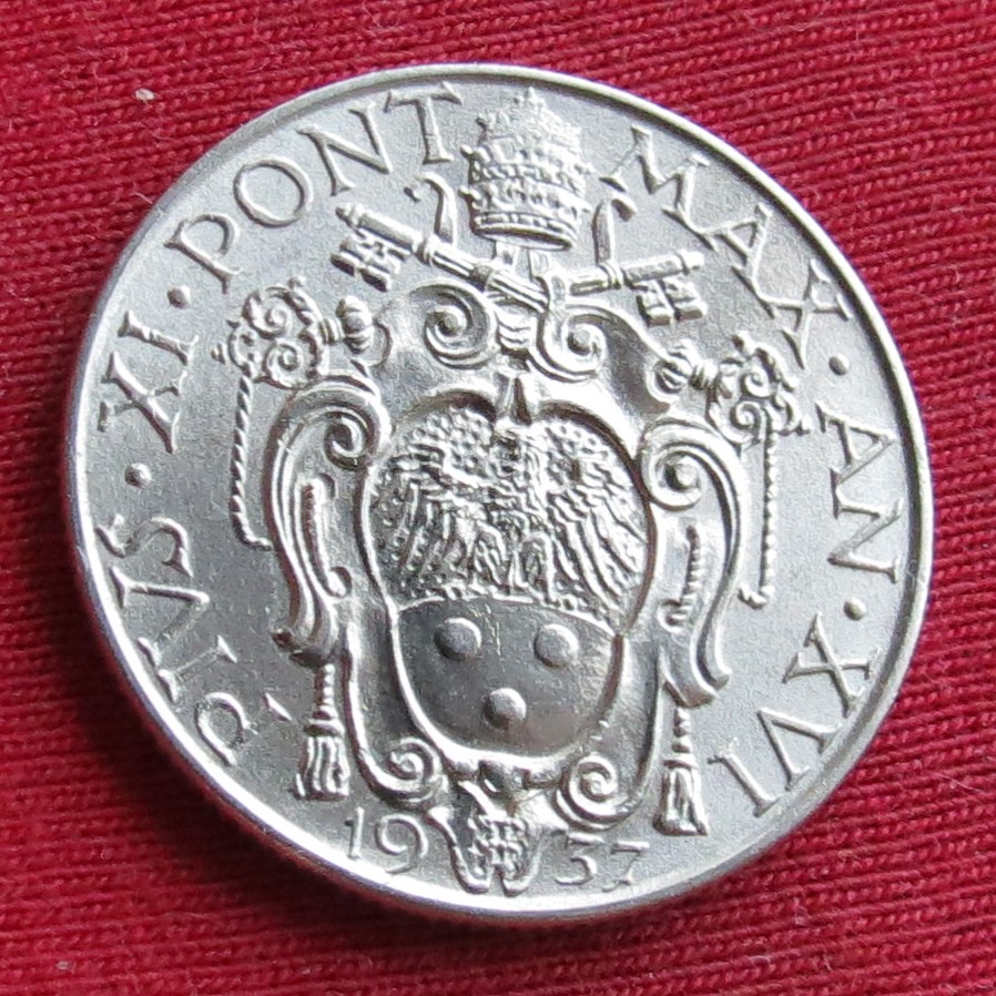  Vatikan 1 lira 1937   