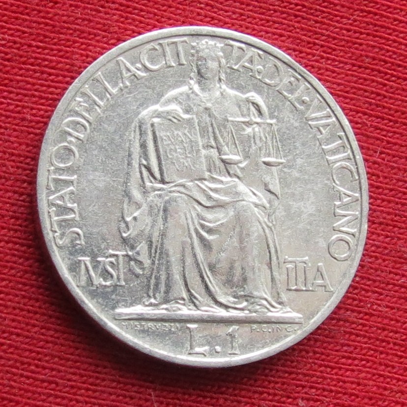  Vatikan 1 lira 1948   