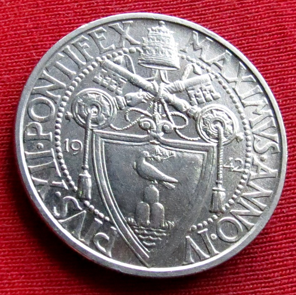  Vatikan 2 lire 1942   