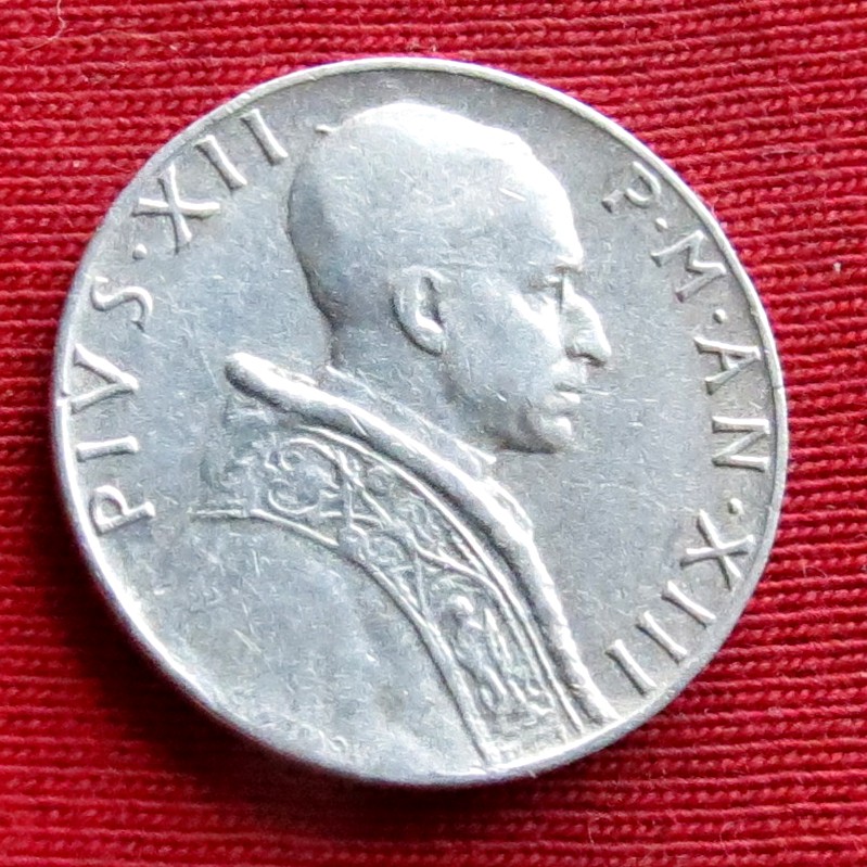  Vatikan 5 lire 1951   