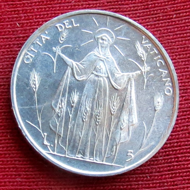 Vatikan 5 lire 1968
