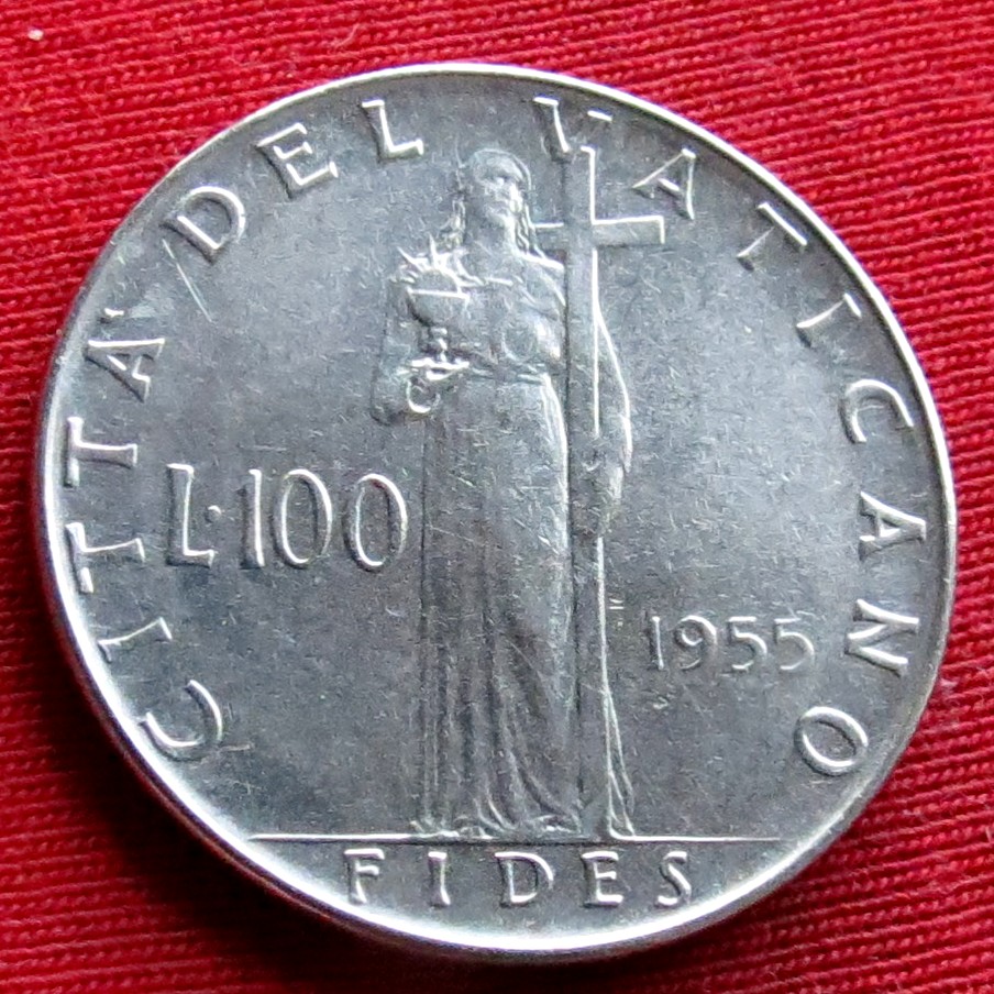 Vatikan 100 lire 1955