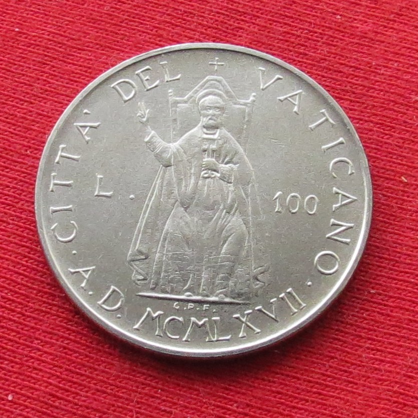 Vatican 100 lire 1967