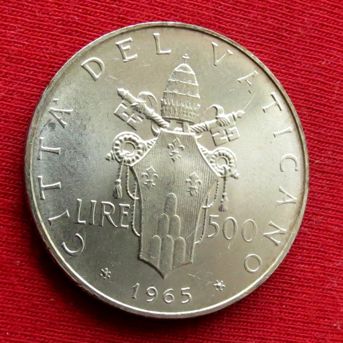  Vatican 500 lire 1965   