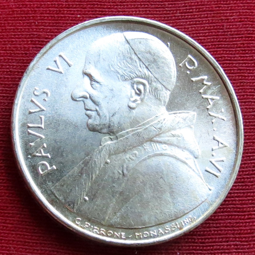  Vatican 500 lire 1968   