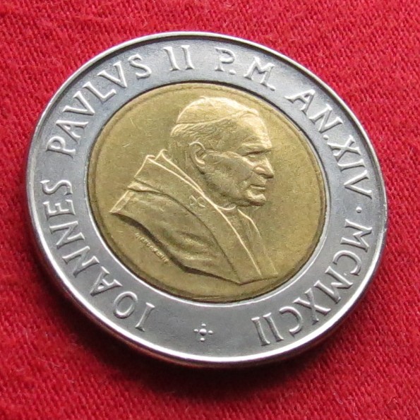  Vatican 500 lire 1992   