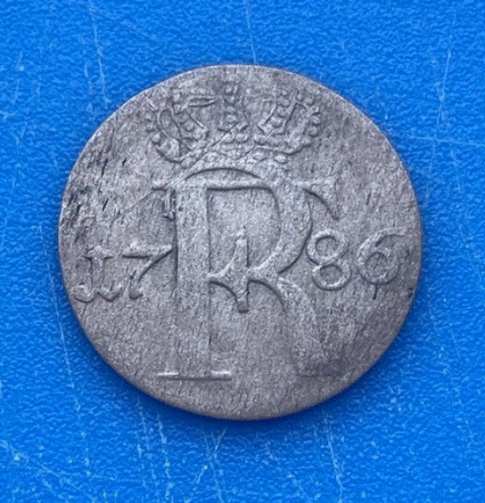  Preußen 1/24 Taler 1786 A Friedrich II. Gekröntes Monogramm   