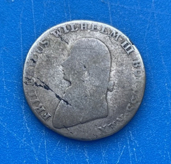  SILBER.- Preußen 4 Groschen 1803 Friedrich Wilhelm III. Gekröntes Warum   