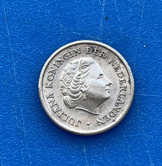  SILBER - Niederländische Antillen 1/10 Gulden 1956 Königin Juliana  Aus Übersee   