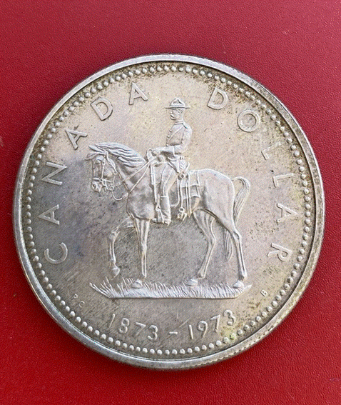  SILBER - Kanada 1 Dollar 1973 | Royal Canadian Mounted Police   