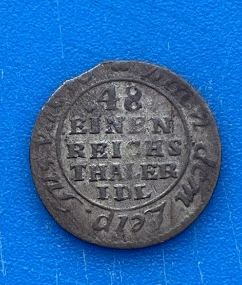 Herzogtum Mecklenburg-Strelitz 1/48 Reichstaler 1763 IDL Adolf Friedrich IV.   