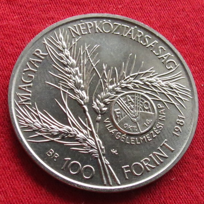 Hungary 100 forint 1981 FAO